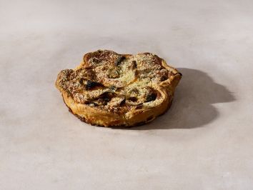 קיש פטריות בצל ופרמזן